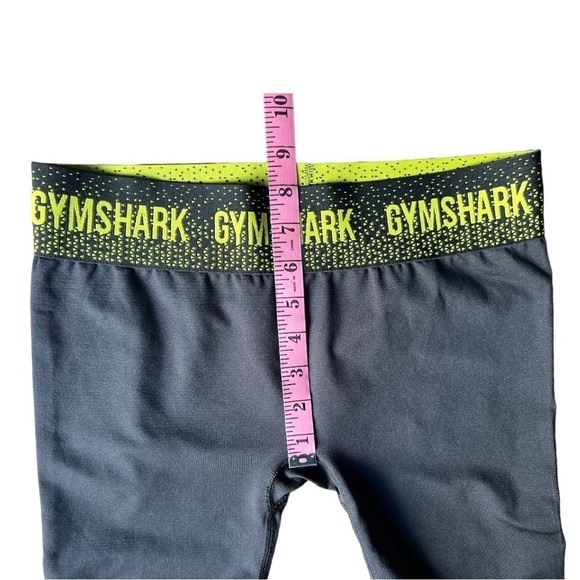 Gymshark Women’s Low Rise Seamless Black Green Apex Leggings, Size Medium - Picture 8 of 9